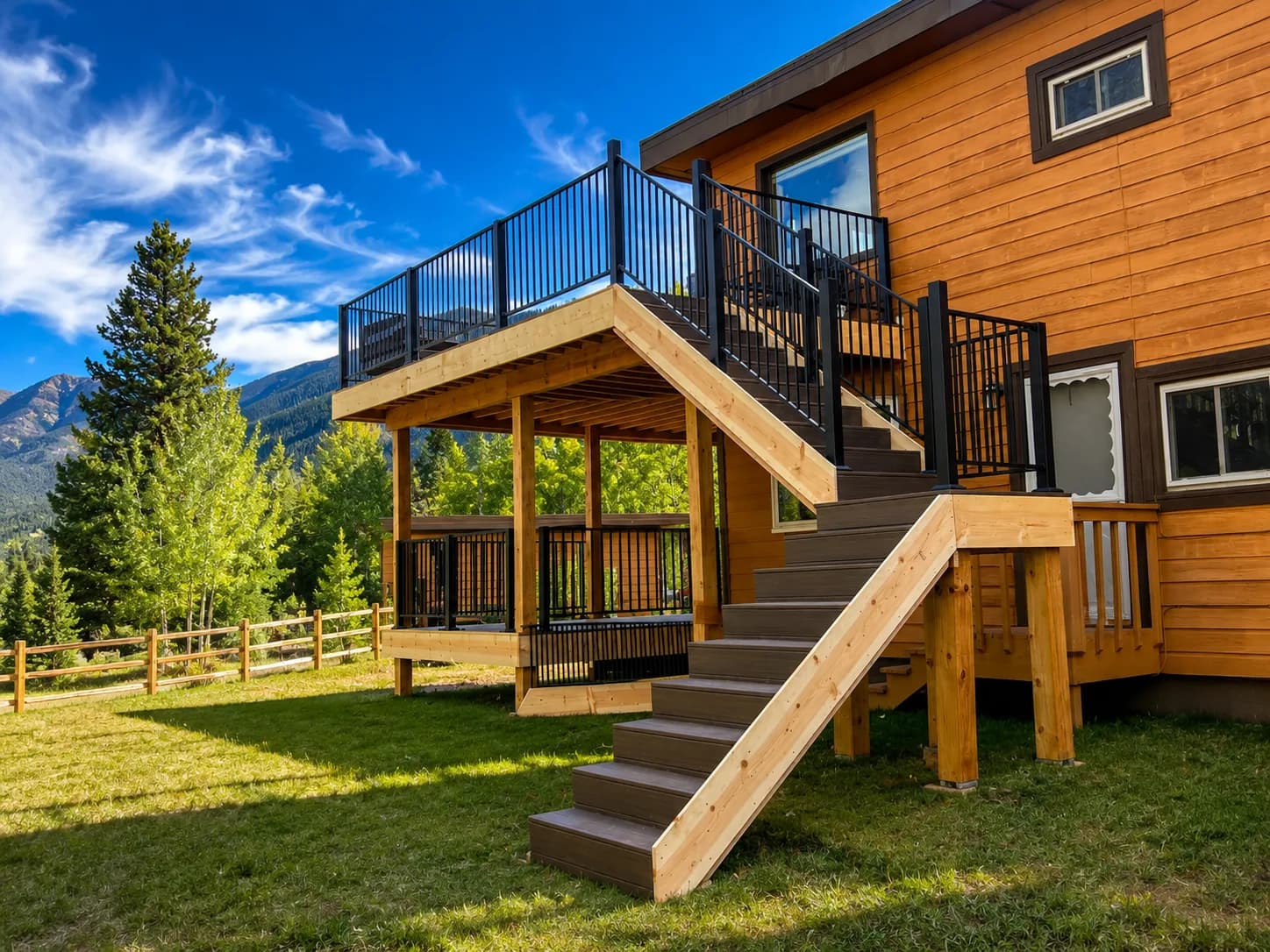 Elevated Deck & Covered Patio