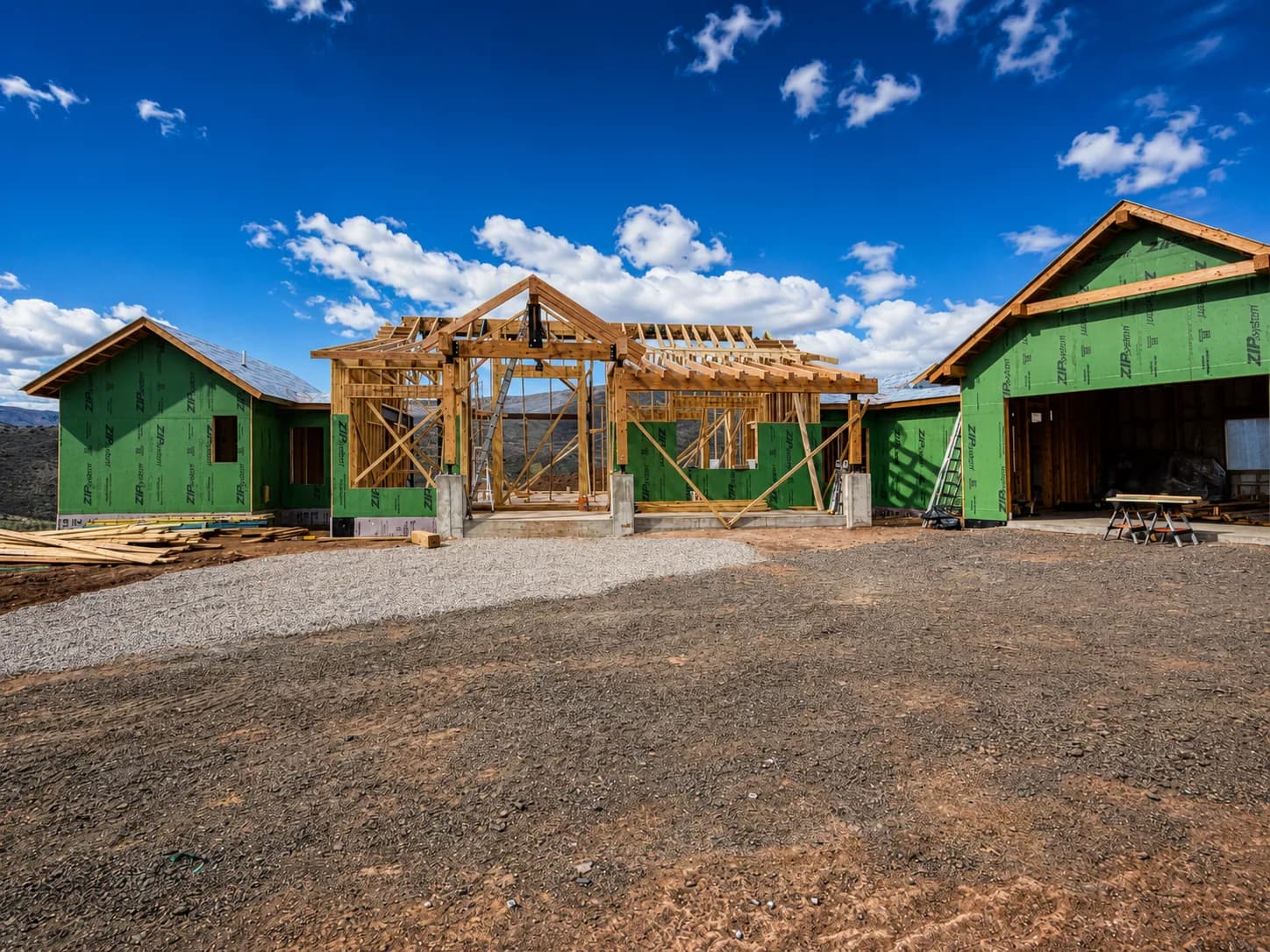 Timber Entry Porch Framing
